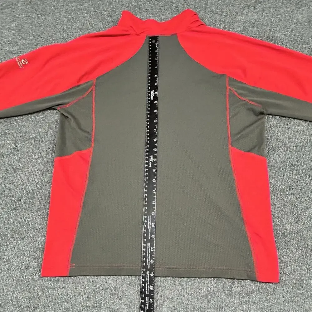 The North Face Men's Medium Red 1/4 Zip Pullover VaporWick Running Fleece Jacket